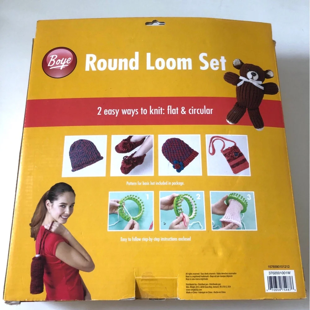 Boye Round Loom knitting set- complete 7 piece set